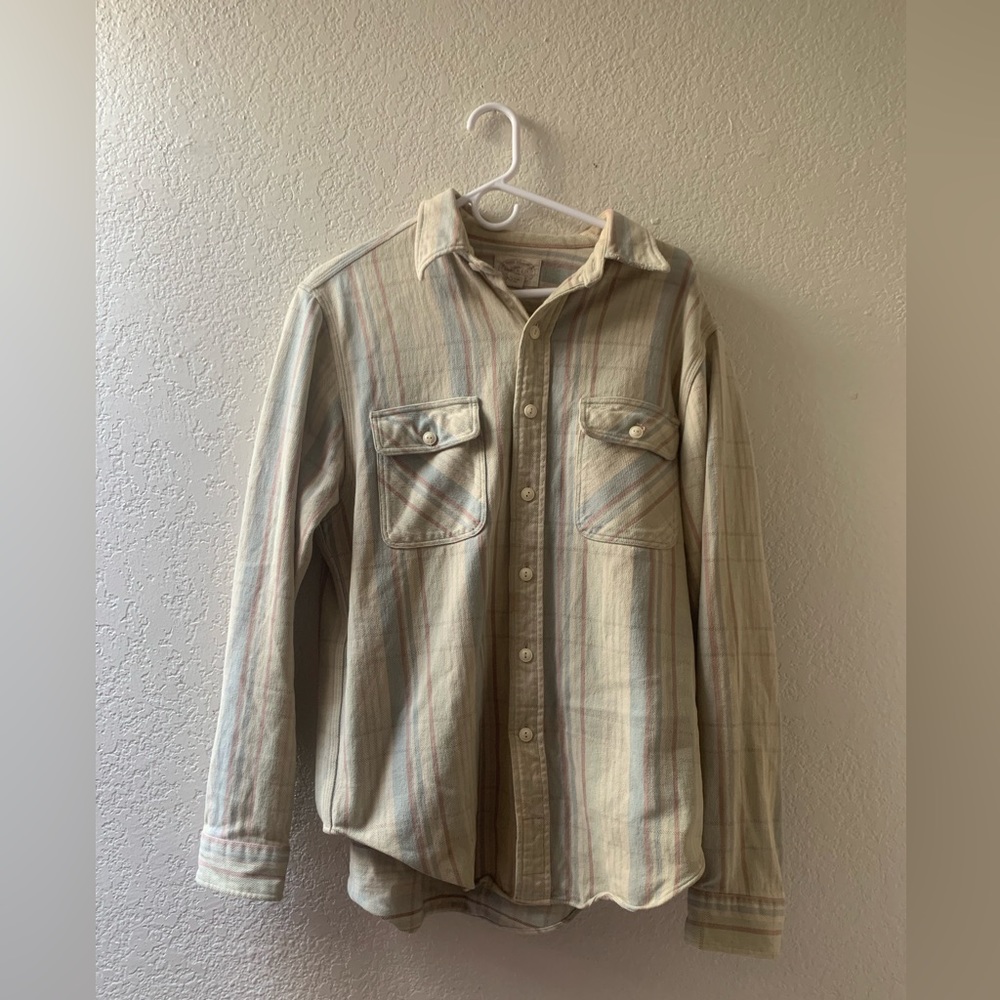 Double RL RRL flannel size large Ralph Lauren thick button up